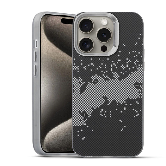 Elegant Hybrid Pattern Design Back Case For Apple iPhone 15 Pro Max