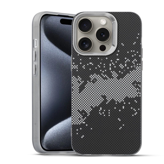 Elegant Hybrid Pattern Design Back Case For Apple iPhone 15 Pro