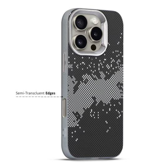 Elegant Hybrid Pattern Design Back Case For Apple iPhone 16 Pro