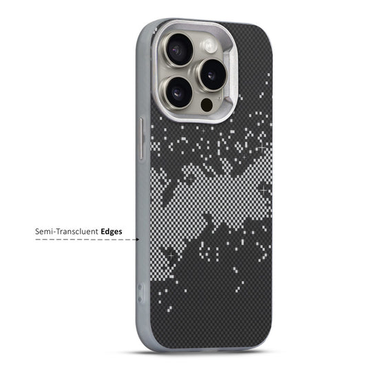 Elegant Hybrid Pattern Design Back Case For Apple iPhone 15 Pro