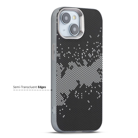 Elegant Hybrid Pattern Design Back Case For Apple iPhone 15 Plus