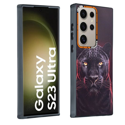 Dark Aesthetic Wild Animal Printed Back Cases For Samsung S23 Ultra 5G