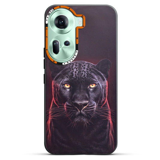 Dark Aesthetic Wild Animal Printed Back Cases For Oppo Reno 11 5G