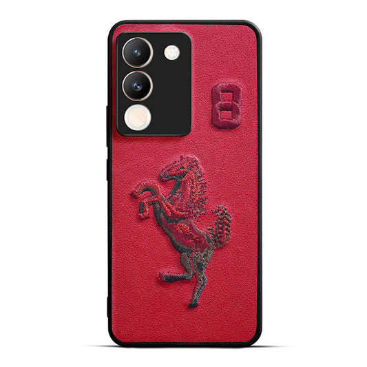 Premium Leather with Exquisite Embroidery for Vivo Y200 5G