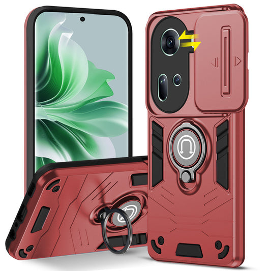 Ultra Rugged Case with Rotating Ring Holder Back Case For Oppo Reno 11 5G