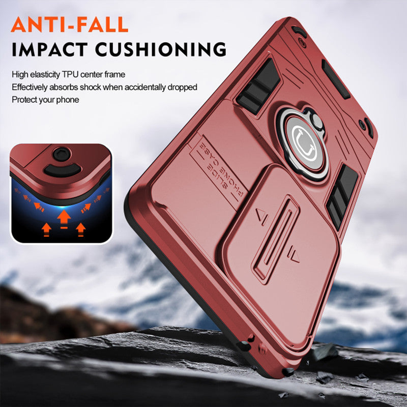 Ultra Rugged Case with Rotating Ring Holder Back Case For Oppo Reno 10 5G
