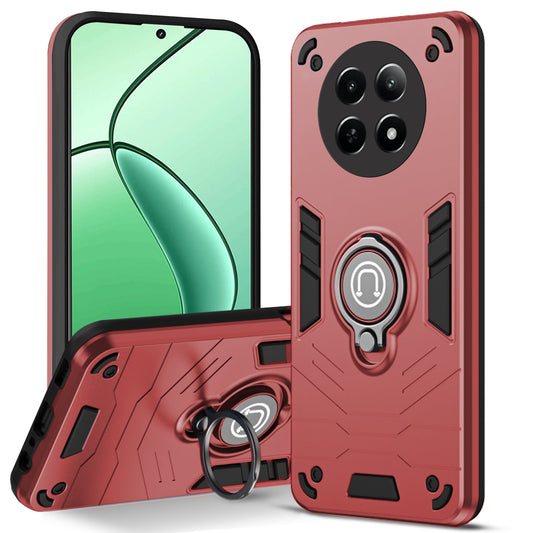 Ultra Rugged Armor Case with Rotating Ring Holder Back Case For Realme 12X 5G