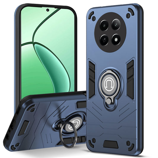 Ultra Rugged Armor Case with Rotating Ring Holder Back Case For Realme 12X 5G