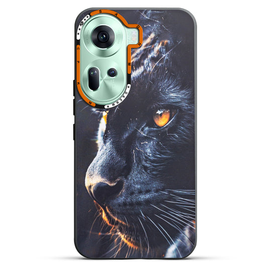 Dark Aesthetic Wild Animal Printed Back Cases For Oppo Reno 11 5G