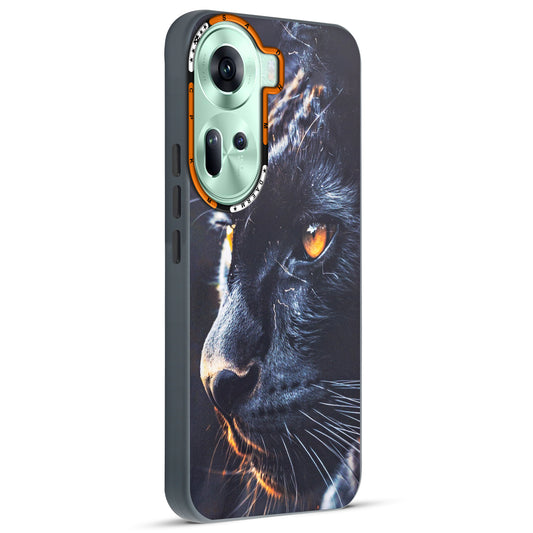 Dark Aesthetic Wild Animal Printed Back Cases For Oppo Reno 11 5G