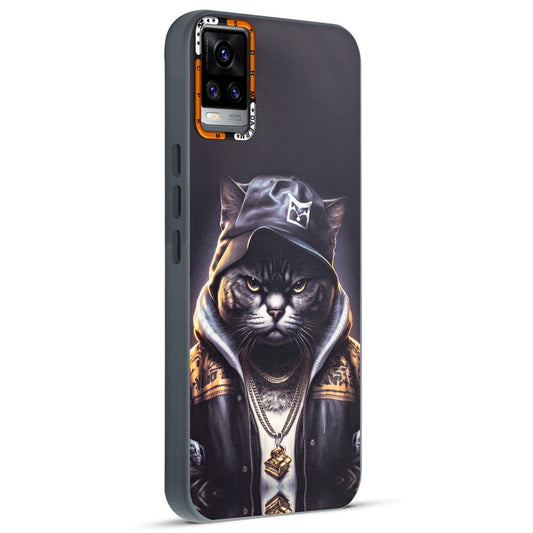 Dark Aesthetic Wild Animal Printed Back Cases For Vivo V20