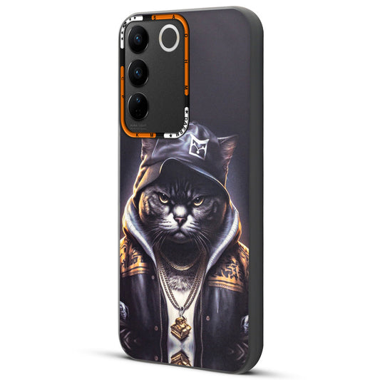 Dark Aesthetic Wild Animal Printed Back Cases For Vivo V27 Pro 5G