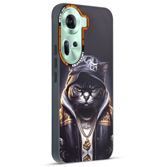 Dark Aesthetic Wild Animal Printed Back Cases For Oppo Reno 11 5G