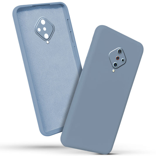 Premium Matte Silicone Back Cover for Vivo S1 Pro