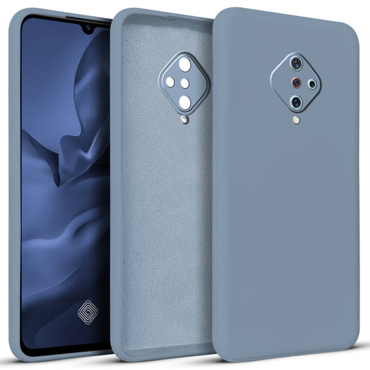 Premium Matte Silicone Back Cover for Vivo S1 Pro