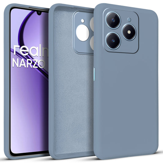 Premium Matte Silicone Back Cover for Realme Narzo N63