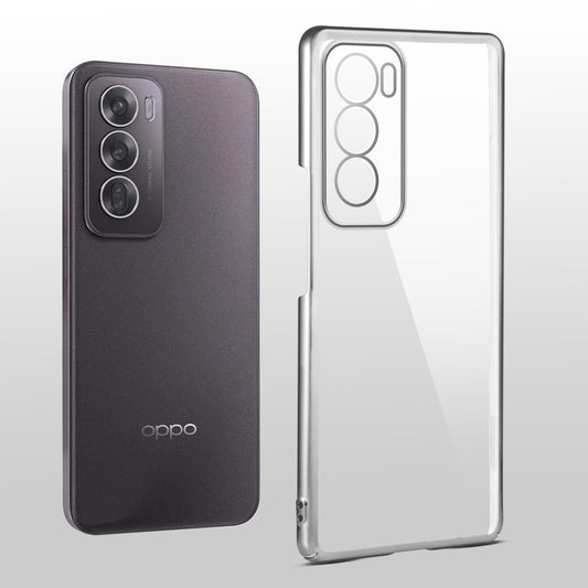 Crystal Clear Premium Shiny colorful Edges Hard Back Case For Oppo Reno 12 5G