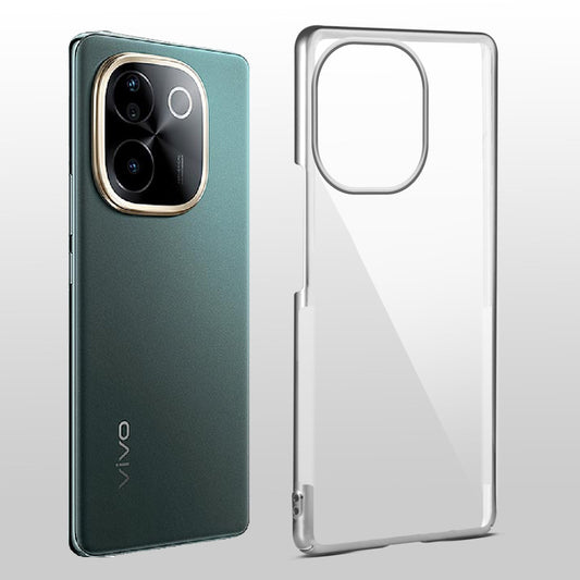 Crystal Clear Premium Case with Shiny Colorful Edges and Precise Cutouts for Vivo T3 Pro 5G