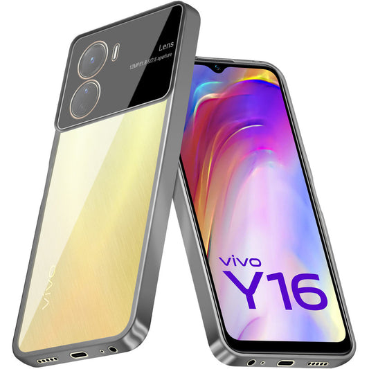 Lens Camera Protection Chrome Case For Vivo Y16