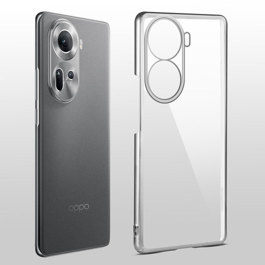 Crystal Clear Premium Shiny colorful Edges Hard Back Case For Oppo Reno 11 5G