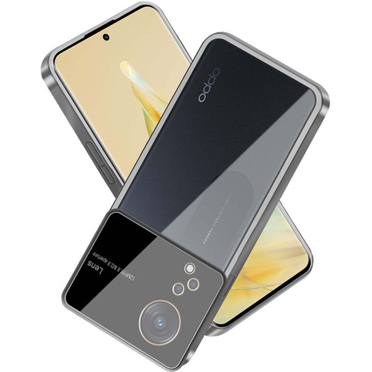 Lens Camera Protection Chrome Case For Oppo Reno 8T 5G