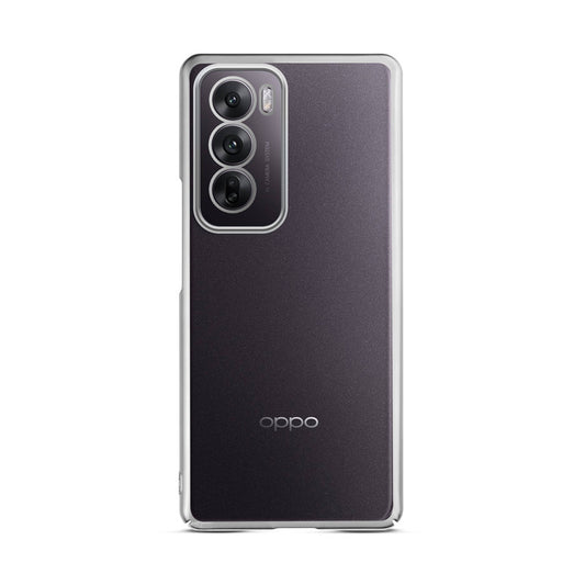 Crystal Clear Premium Shiny colorful Edges Hard Back Case For Oppo Reno 12 5G