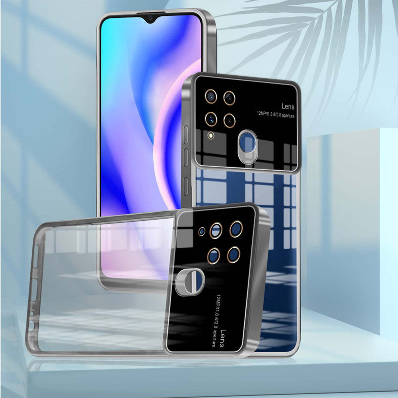 Lens Camera Protection Chrome Case For Realme C15