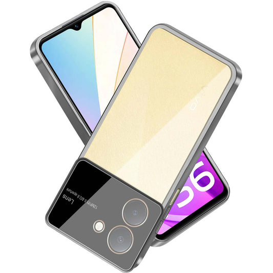 Lens Camera Protection Chrome Case For Vivo Y36 4G