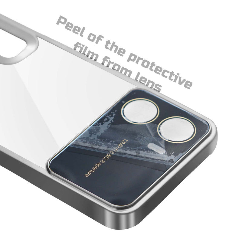Lens Camera Protection Chrome Case For Realme C15