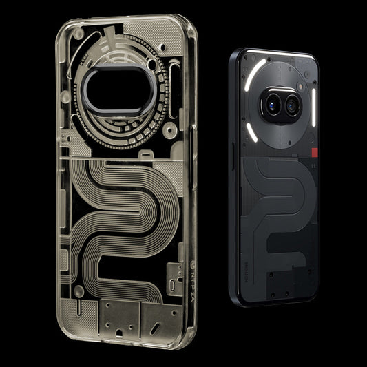 Soft Transparent Slim Fit Frosted Matte Silicone TPU With Matte Ring Camera Protection Back Cover for Nothing Phone 2A