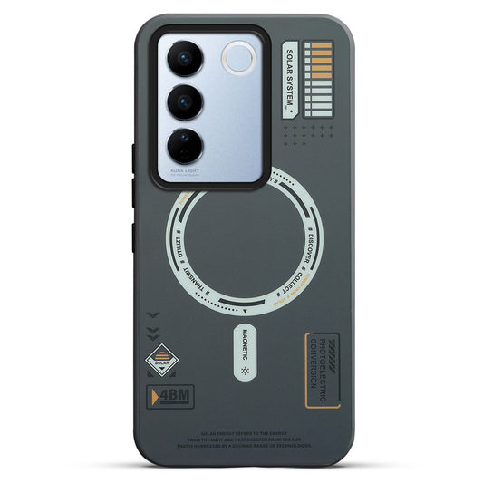 Circuit Printed Hard Back Cover Case For Vivo V27 5G