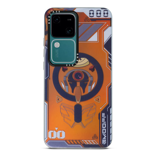 Colorful Reflective Circuit Prints Hard Back Protector Case For Vivo V30 5G