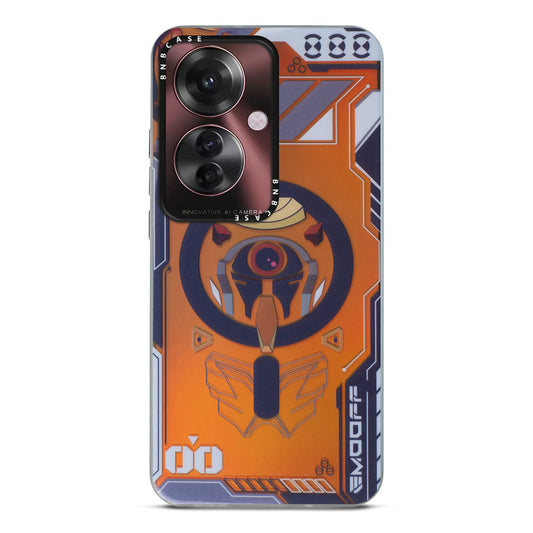 Colorful Reflective Circuit Prints Hard Back Protector Case For Oppo F25 Pro 5G