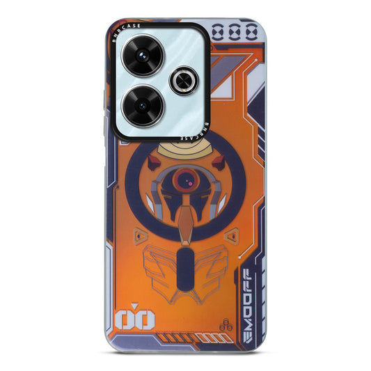 Colorful Reflective Circuit Prints Hard Back Protector Case For Poco M6 Plus 5G
