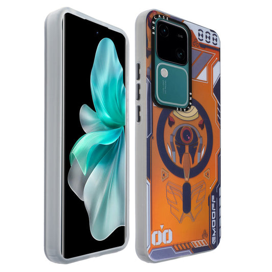 Colorful Reflective Circuit Prints Hard Back Protector Case For Vivo V30 5G