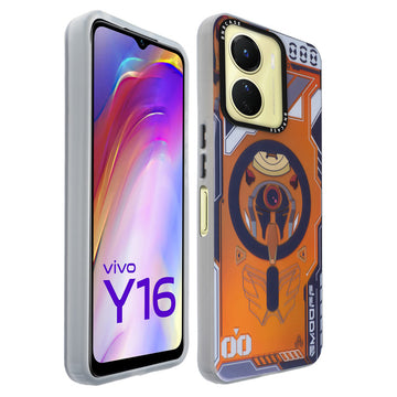 Colorful Reflective Circuit Prints Hard Back Protector Case For Vivo Y16