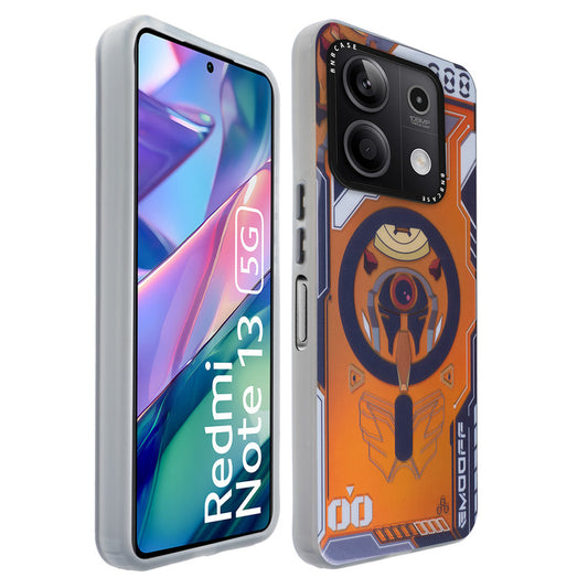 Colorful Reflective Circuit Prints Hard Back Protector Case For Redmi Note 13 5G