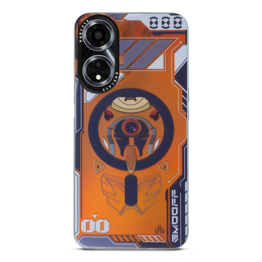 Colorful Reflective Circuit Prints Hard Back Protector Case For Oppo A78 5G