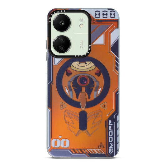 Colorful Reflective Circuit Prints Hard Back Protector Case For Redmi 13C 4G