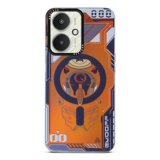 Colorful Reflective Circuit Prints Hard Back Protector Case For Redmi 13C 5G