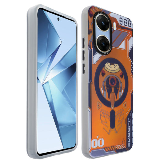 Colorful Reflective Circuit Prints Hard Back Protector Case For Vivo V29e 5G