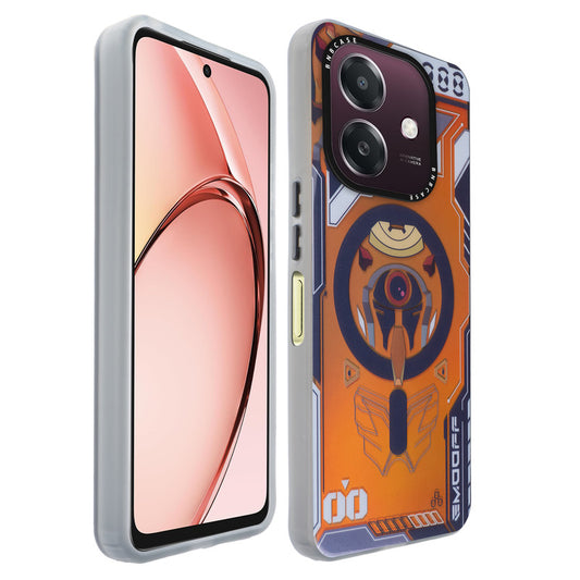 Colorful Reflective Circuit Prints Hard Back Protector Case For Oppo A3x 4G