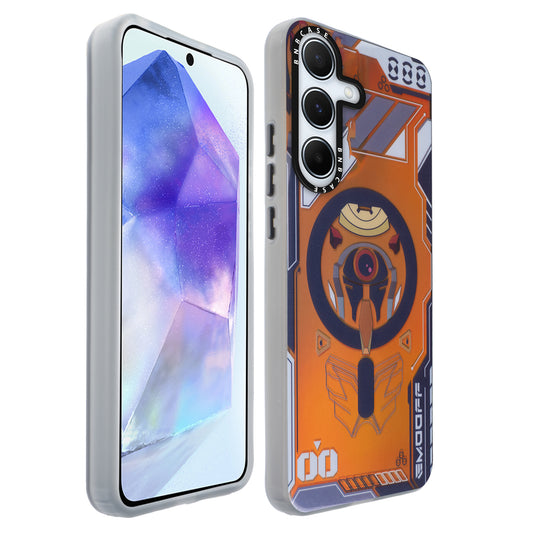 Colorful Reflective Circuit Prints Hard Back Protector Case For Samsung A55 5G