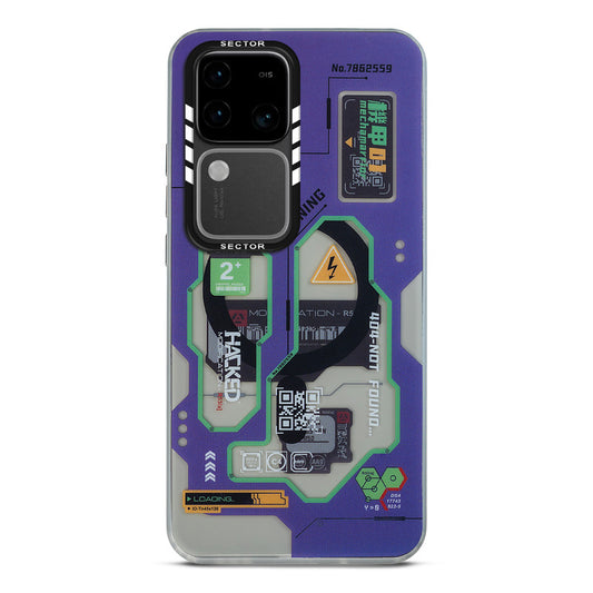 Mechanical Circuit Sector Print Hard Back Cover For Vivo V30 Pro 5G