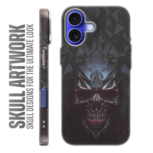 Nightfall Skull Cluster Design With Hard Back Case For Apple iPhone 16 Plus