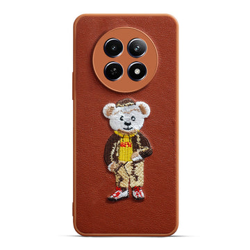 Premium Leather with Exquisite Embroidery for Realme 12 5G
