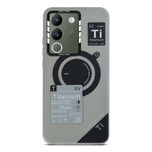 Mechanical Circuit Sector Print Hard Back Cover For Vivo Y200 5G