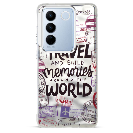 Wrinkle & Artistic Wave Printed Phone Case For Vivo V27 5G