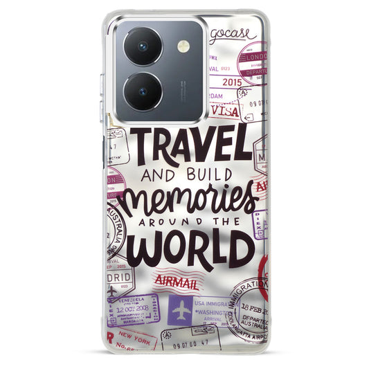 Wrinkle & Artistic Wave Printed Phone Case For Vivo Y36 4G