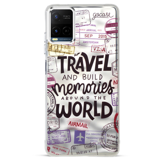 Wrinkle & Artistic Wave Printed Phone Case For Vivo Y21 2021